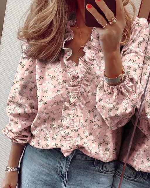 Leichte Damen-Bluse für sommerliche Tage in Rosa