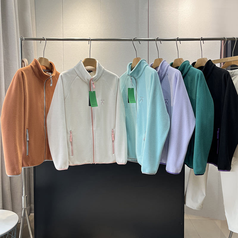 Leichte Damen Winterjacke aus Fleece mit Reißverschluss