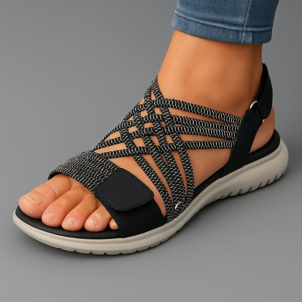 Leichte Orthopädische Sandalen Orthopedic Sandals in Schwarz