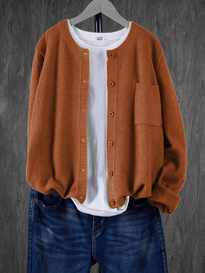 Lockere Cardigan mit Knopfleiste