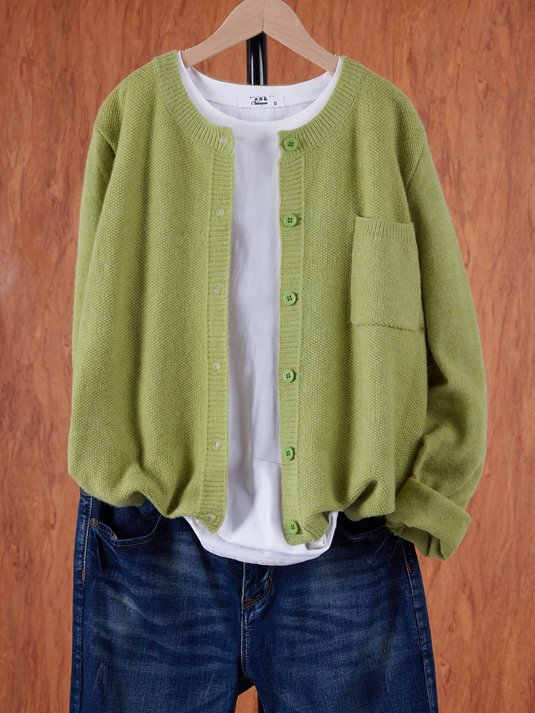 Lockere Cardigan mit Knopfleiste (5)