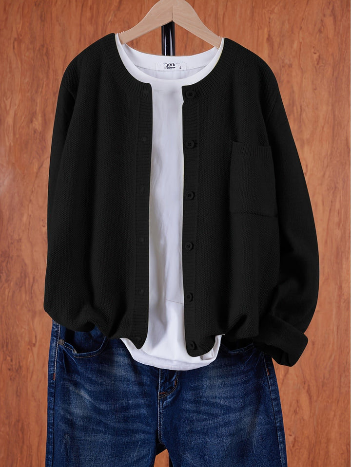 Lockere Cardigan mit Knopfleiste (6)