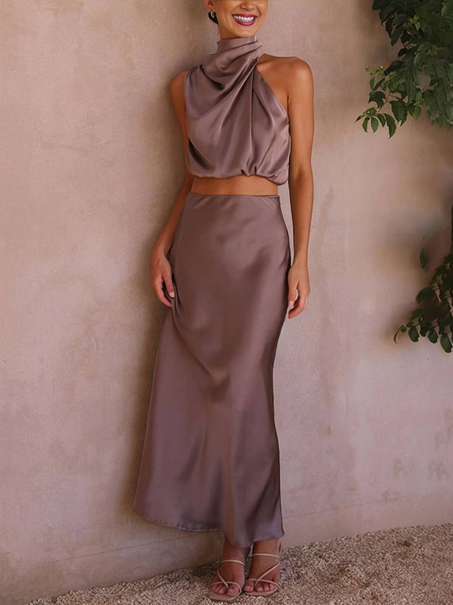 Damen Zweiteiler für Hochzeitsgäste im Sommer in Pastel green 2