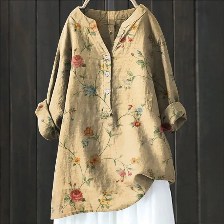 Luftige Eleganz-Bluse in Gelb