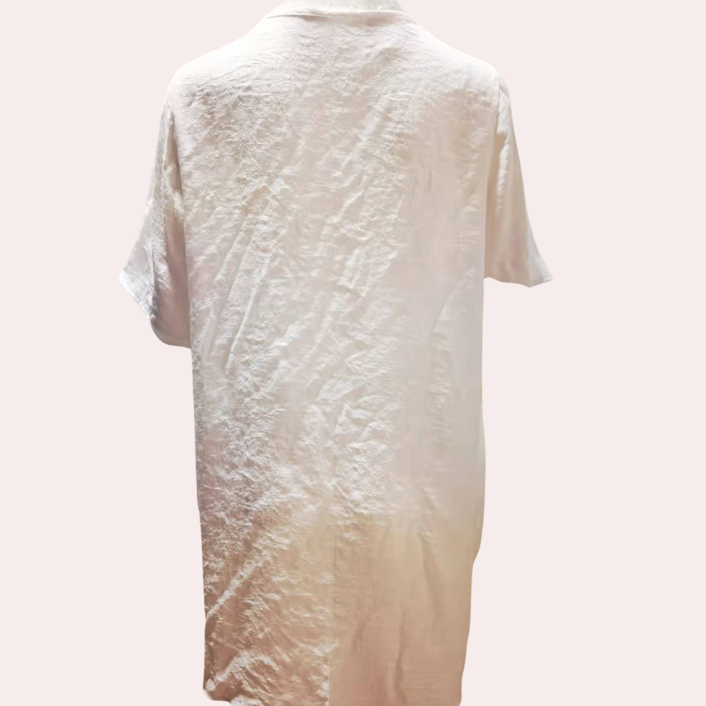 Luftiges Boho Hemdkleid für Hochzeitsgäste in Rosa 2
