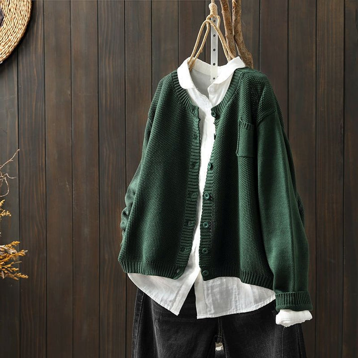 Maja | Leichter Cardigan für mühelose Eleganz in Grün