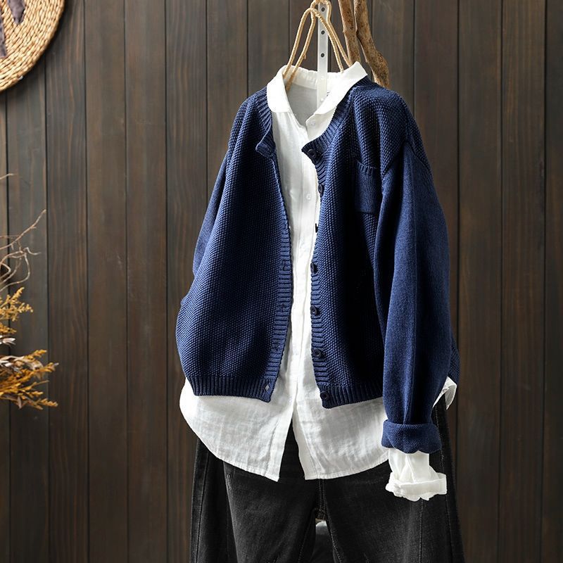 Maja | Leichter Cardigan für mühelose Eleganz in Marineblau