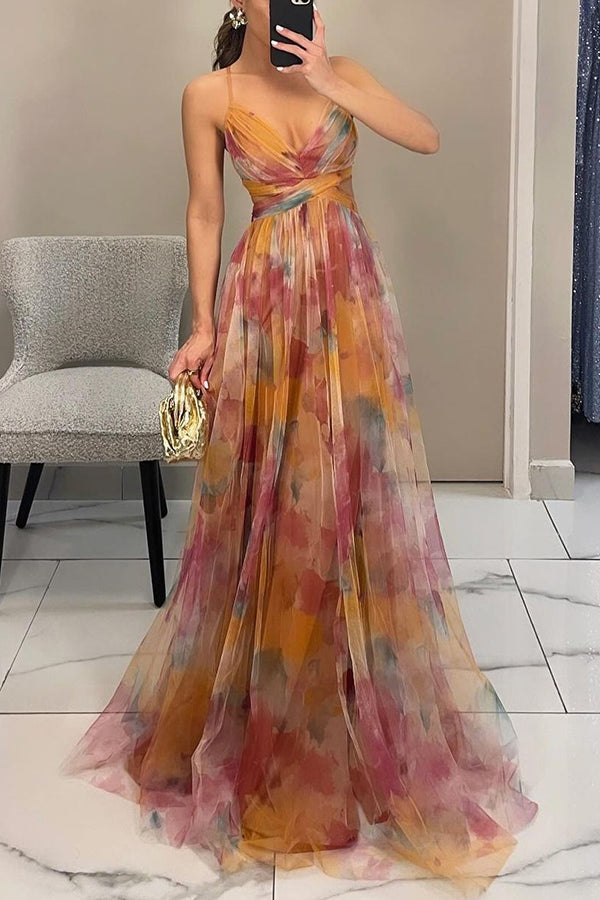 Maxi Dress Wedding Guest Summer Outfit in Orange