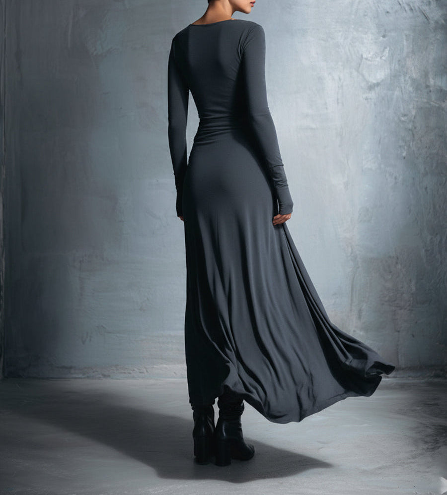 ❘ Maxikleid mit seitlichem Knoten Fall (8)