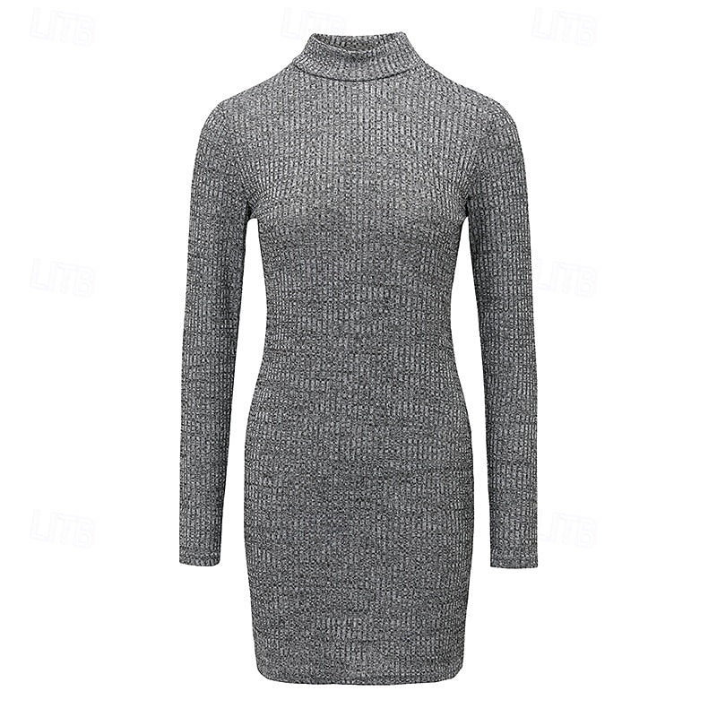 Midi Strickjacke Damen Rollkragen Klassisch (2)