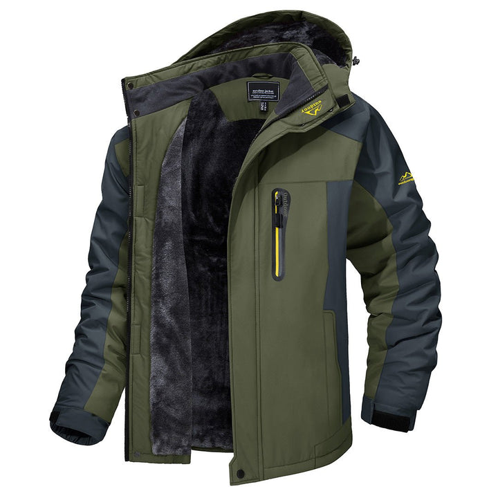 Moderne Herren Wärmejacke für den Herbst in Grün