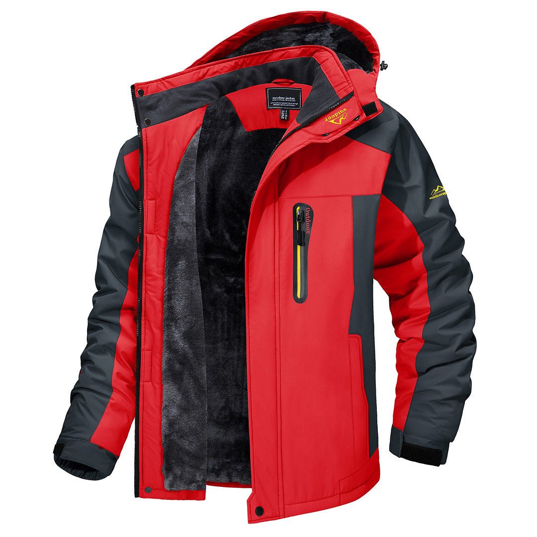 Moderne Herren Wärmejacke für den Herbst in Rot