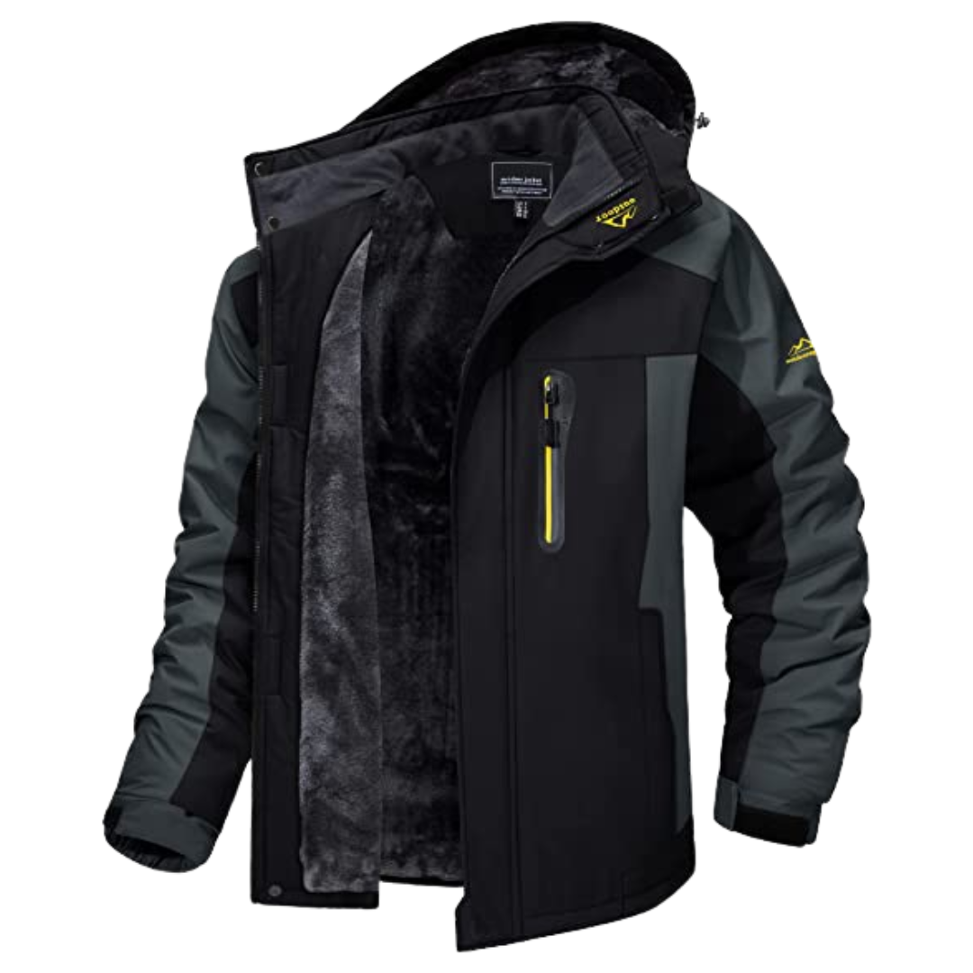 Moderne Herren Wärmejacke für den Herbst in Schwarz