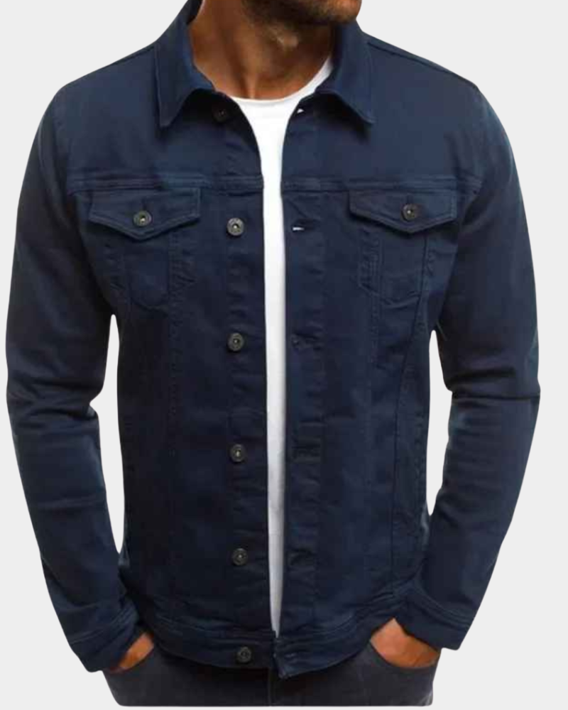 Moderne Leichte Herren Jacke für Herbst in Blau
