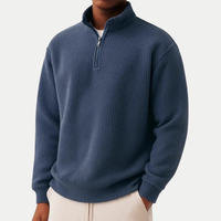 Finn | Moderner Herren Pullover mit verstellbarem Reißverschlusskragen