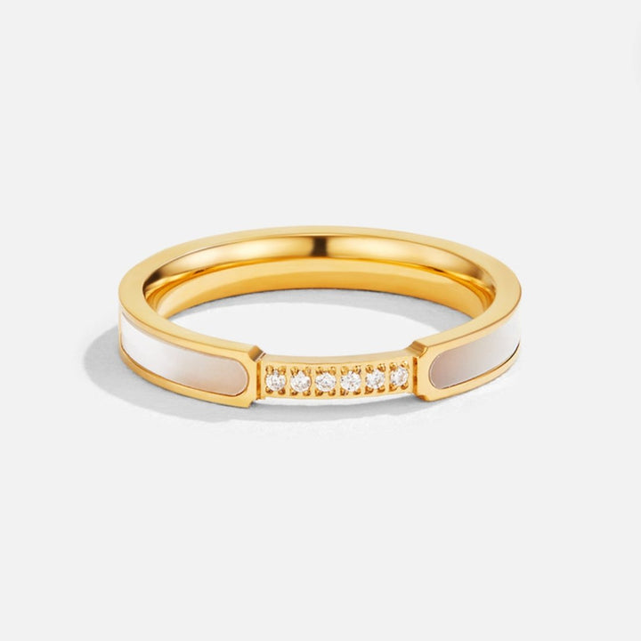 Luxuriöser Perlen-Kristall-Harmonie-Ring