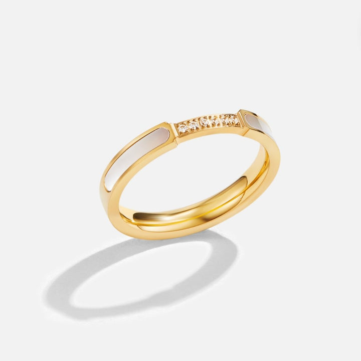 Luxuriöser Perlen-Kristall-Harmonie-Ring