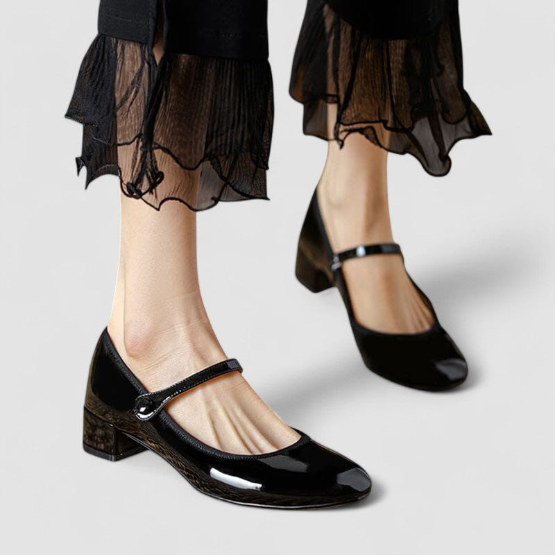 Orthopädische Mary Janes für Alltag in Schwarz 1