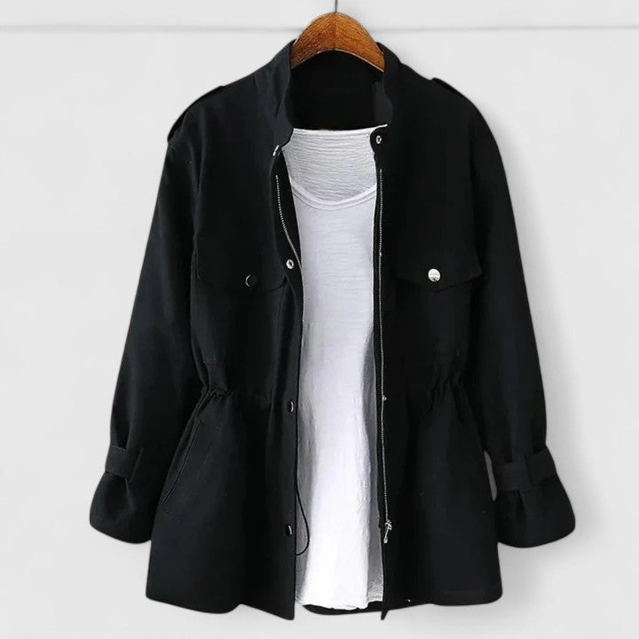 Raffinierte Leichte Jacke in Schwarz