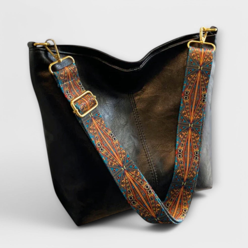 Raffinierte Schultertasche mit edlem Charme in Schwarz