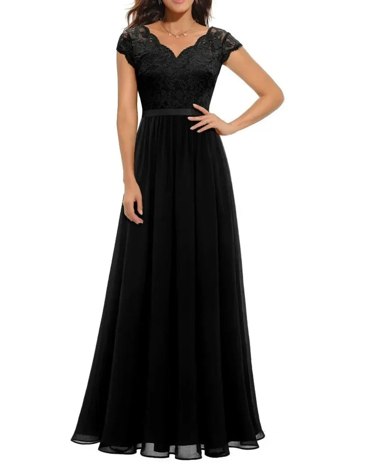 Romantische Bruiloft Gastenjurk Dames met in Schwarz