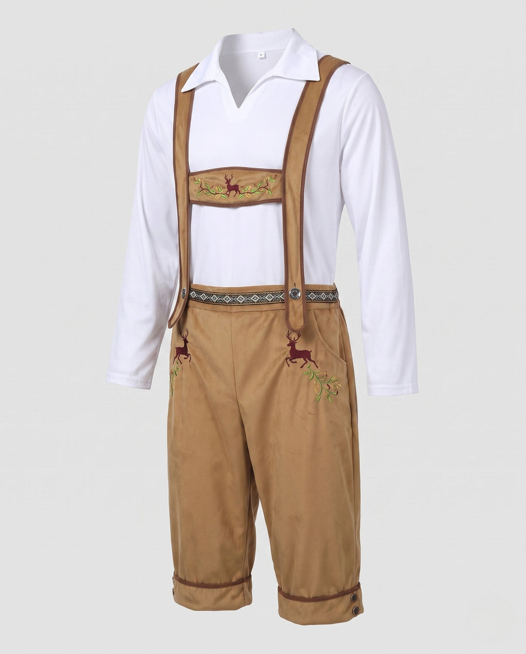 Rustikale Herren Lederhose zum Oktoberfest in Braun