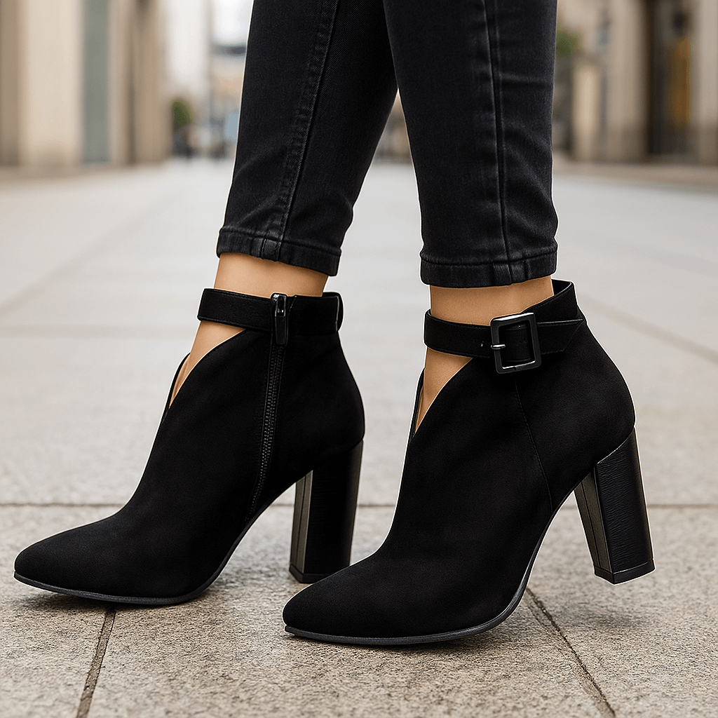 Samtige Damen Stiefeletten für Herbst-Looks (3)