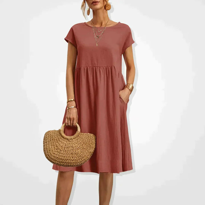Schickes Leinenkleid für den Sommer