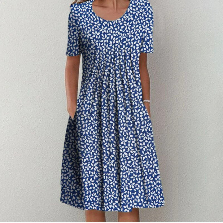 Schickes Midi-Kleid für Hochzeitsgäste in Hellblau