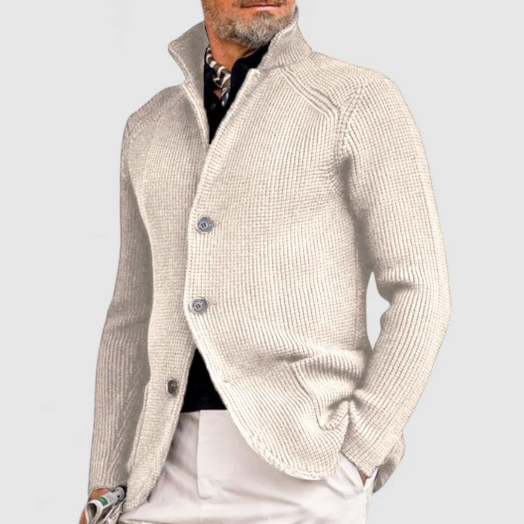 Schwarze Herren Jacke Casual Elegant Essential in Weiß