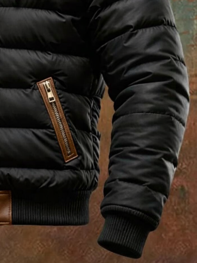 Sherpa-gefütterte Damen Steppjacke für Herbst (2)