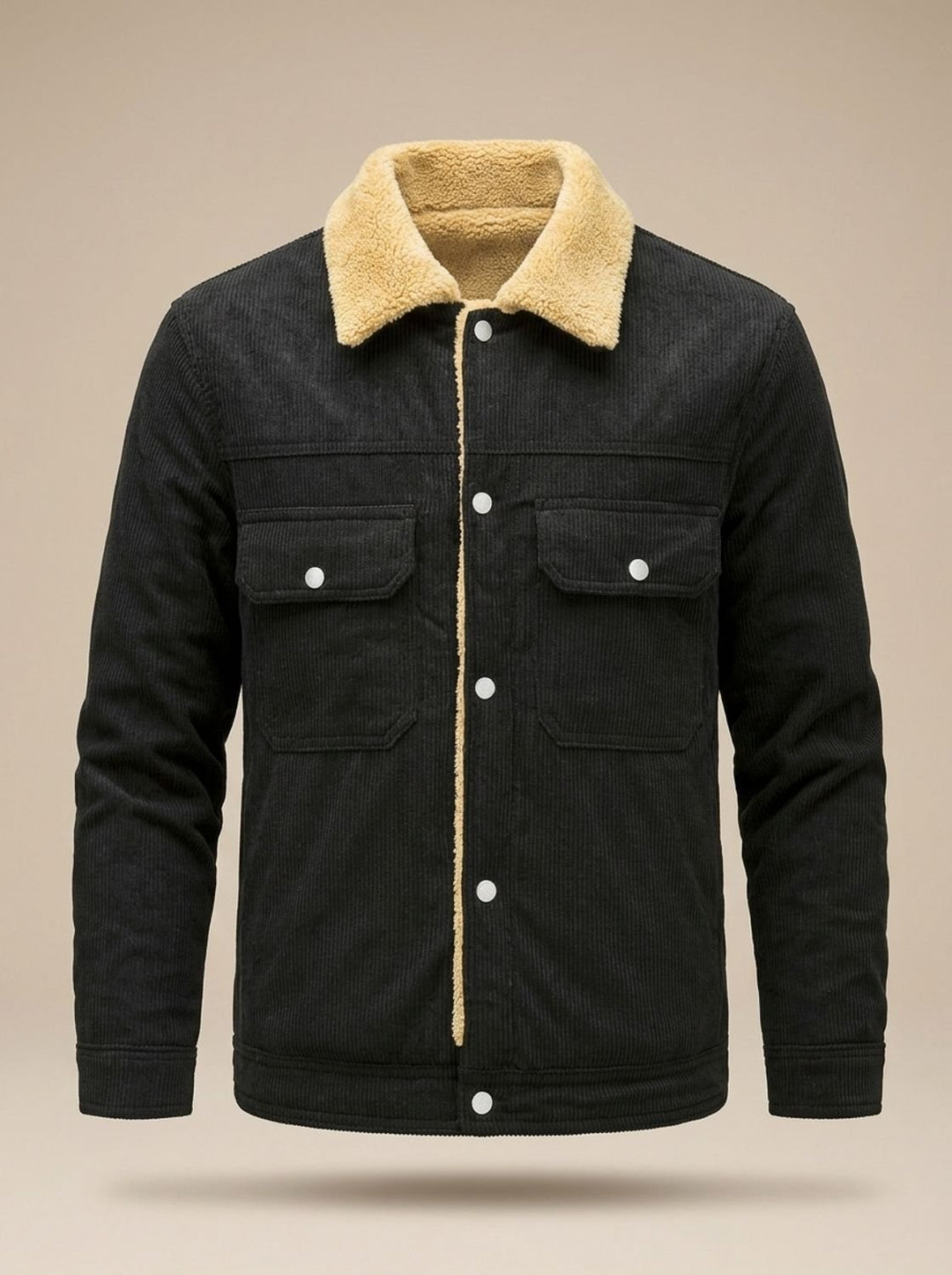 Sherpa-Gefütterte Herren Übergangsjacke aus Kord (3)