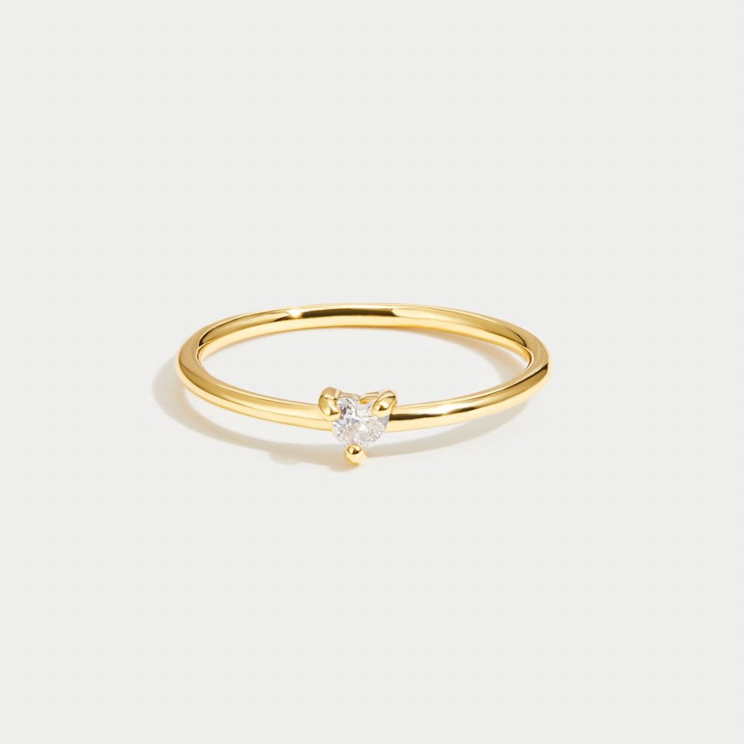 Liebes-Kristall-Herz-Ring