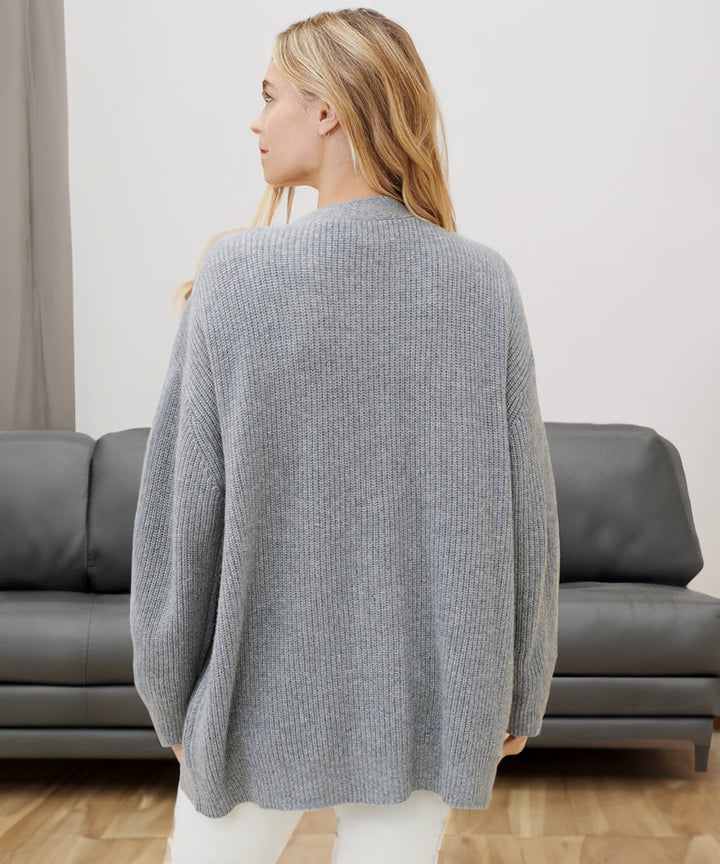 Strukturierte Damen Strickjacke für gemütliche Herbsttage (10)