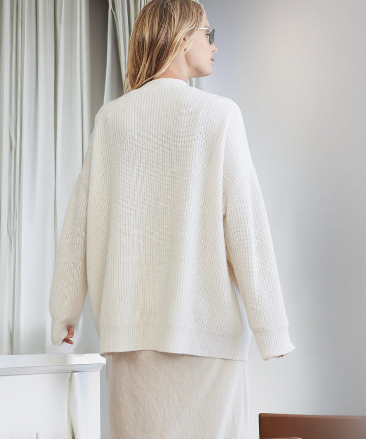 Strukturierte Damen Strickjacke für gemütliche Herbsttage (12)