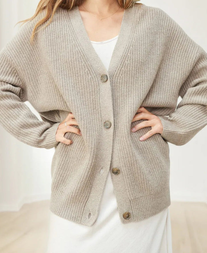 Strukturierte Damen Strickjacke für gemütliche Herbsttage (2)
