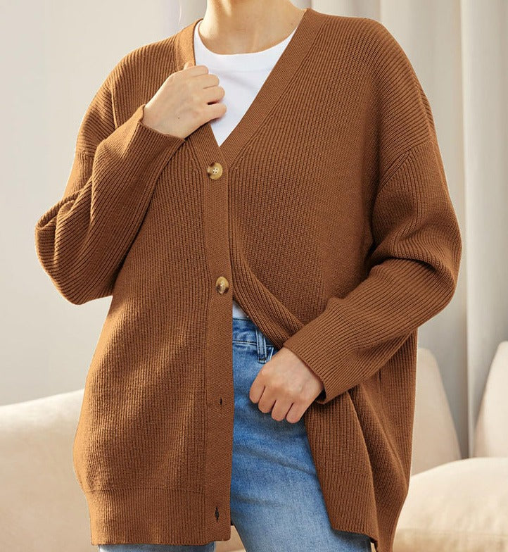 Strukturierte Damen Strickjacke für gemütliche Herbsttage (20)