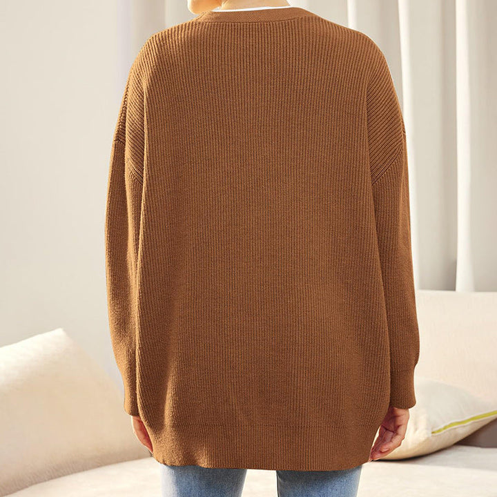 Strukturierte Damen Strickjacke für gemütliche Herbsttage (21)