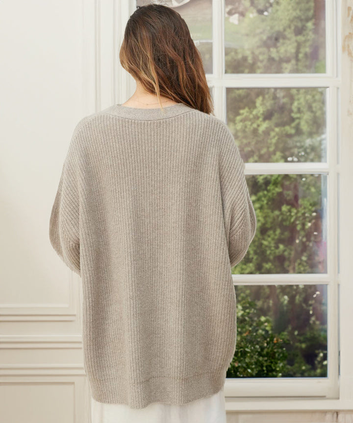 Strukturierte Damen Strickjacke für gemütliche Herbsttage (3)