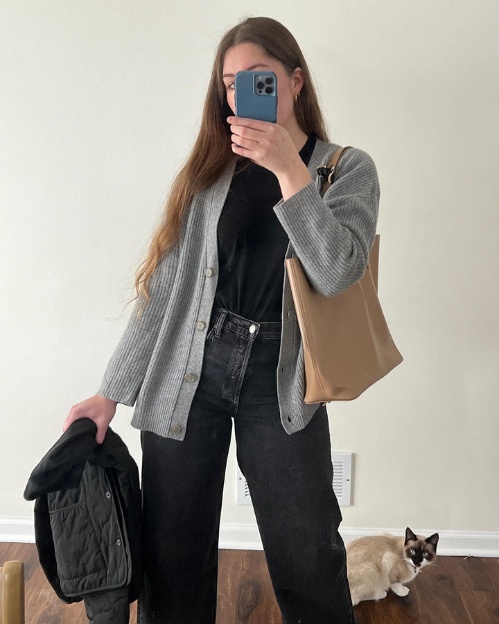 Strukturierte Damen Strickjacke für gemütliche Herbsttage (7)