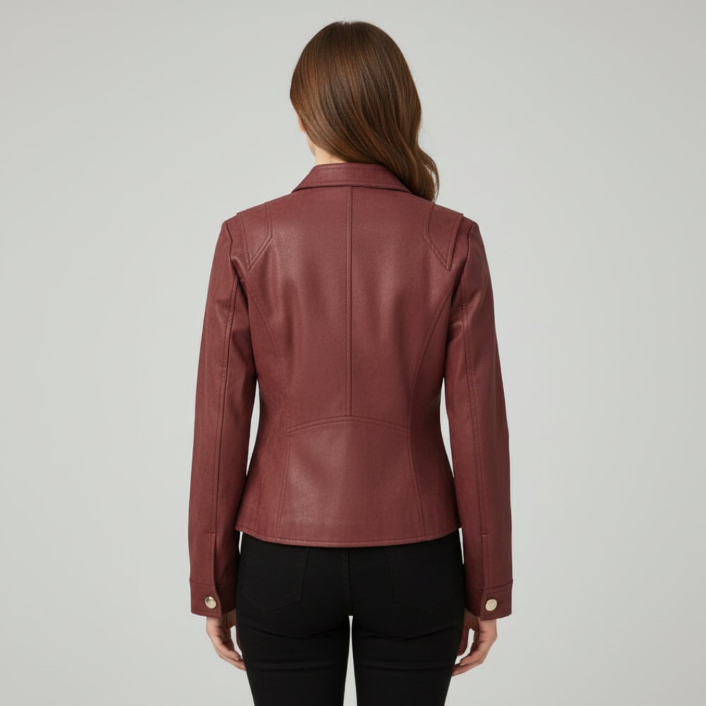Strukturierte kurze Jacke für Damen (2)