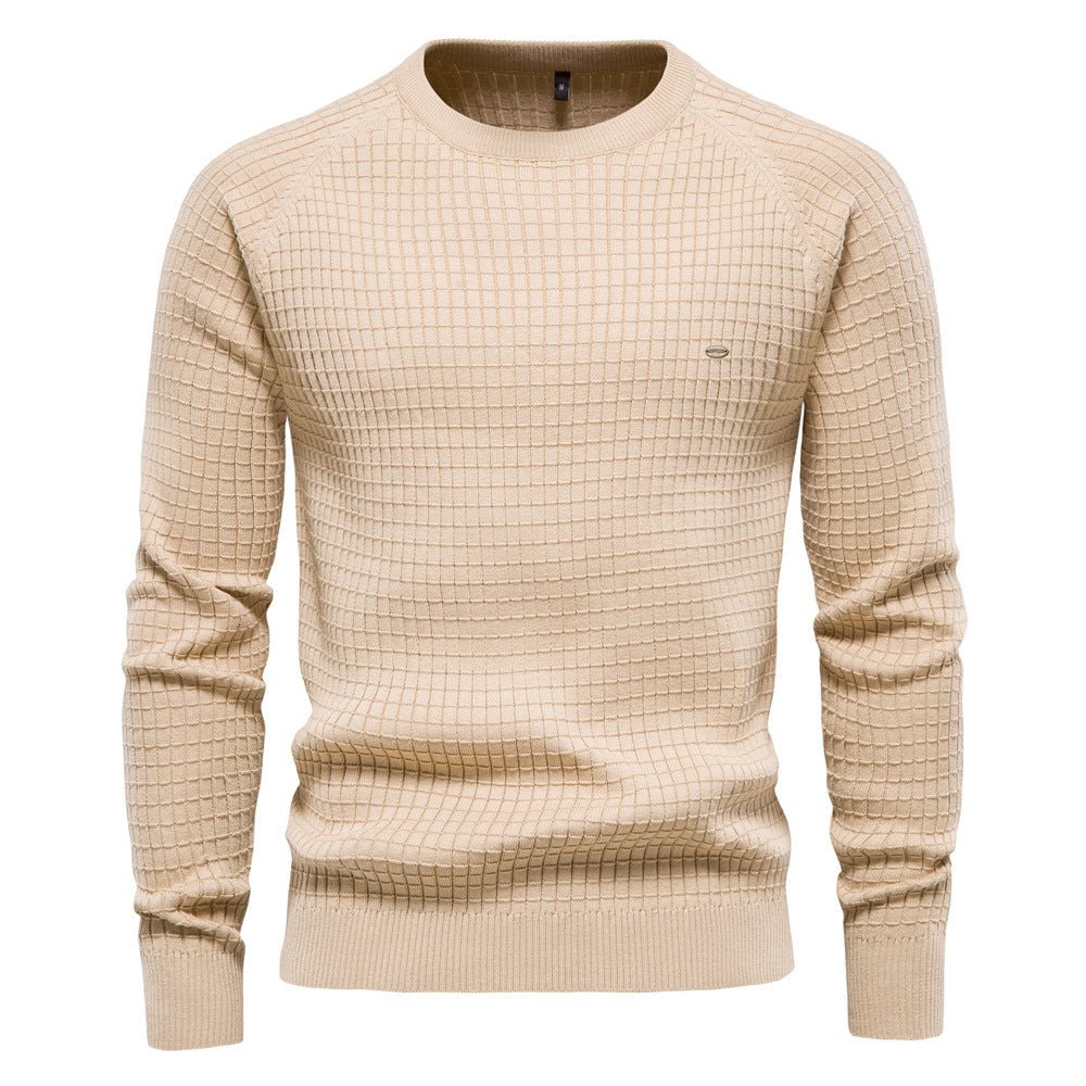 Strukturierter Herren Pullover für den Herbst in Beige