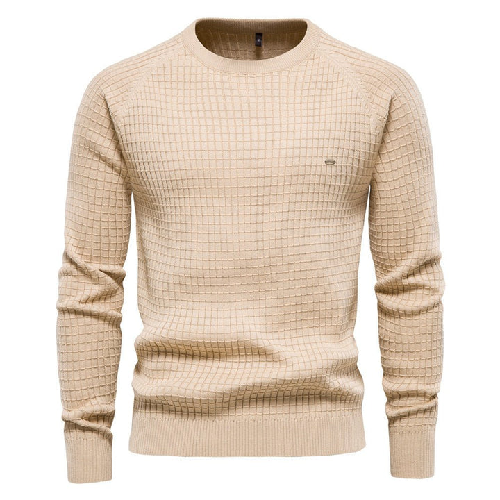 Strukturierter Herren Pullover für den Herbst in Beige