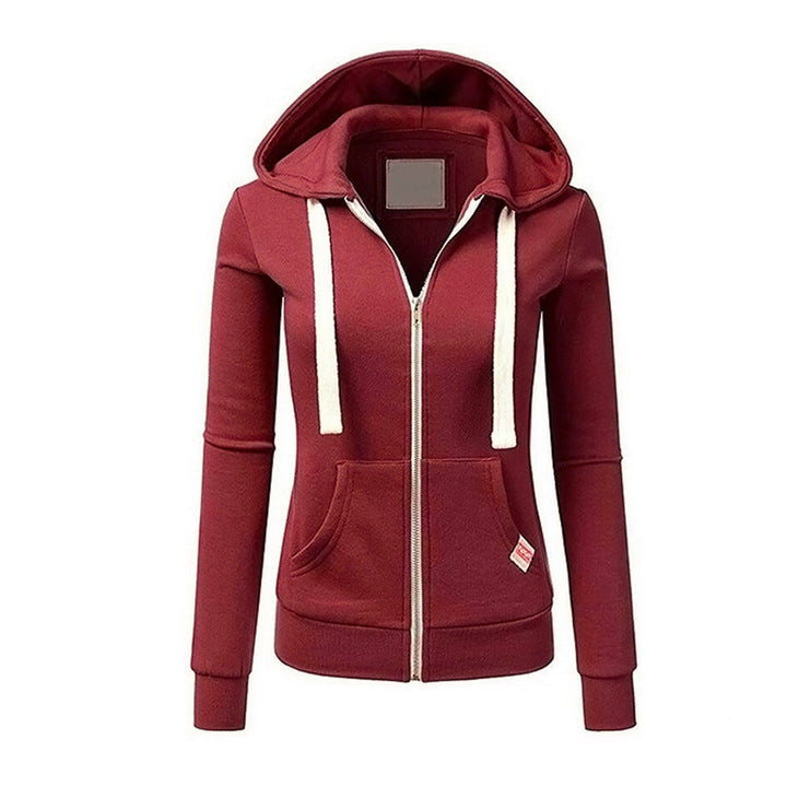 Taillierte Damen Winterjacke im Hoodie-Stil (2)