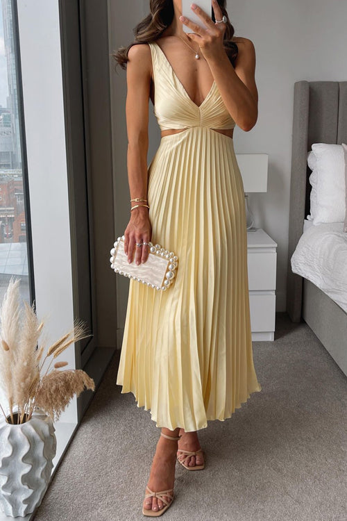 Traumhaftes Maxikleid hochzeitsgast in Gelb