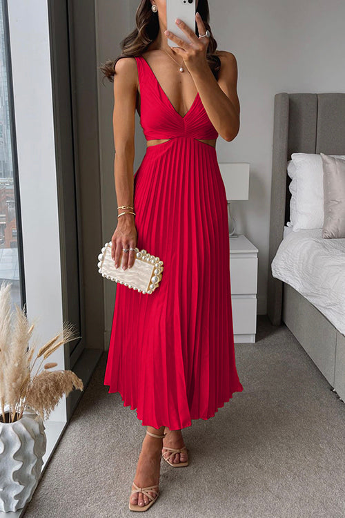 Traumhaftes Maxikleid hochzeitsgast in Rot