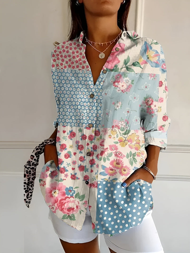 Luftige Mirabel Bluse mit verspieltem Print foto 3