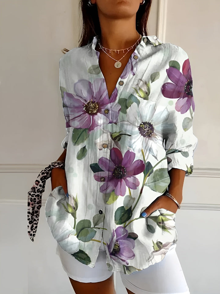 Luftige Mirabel Bluse mit verspieltem Print foto 8