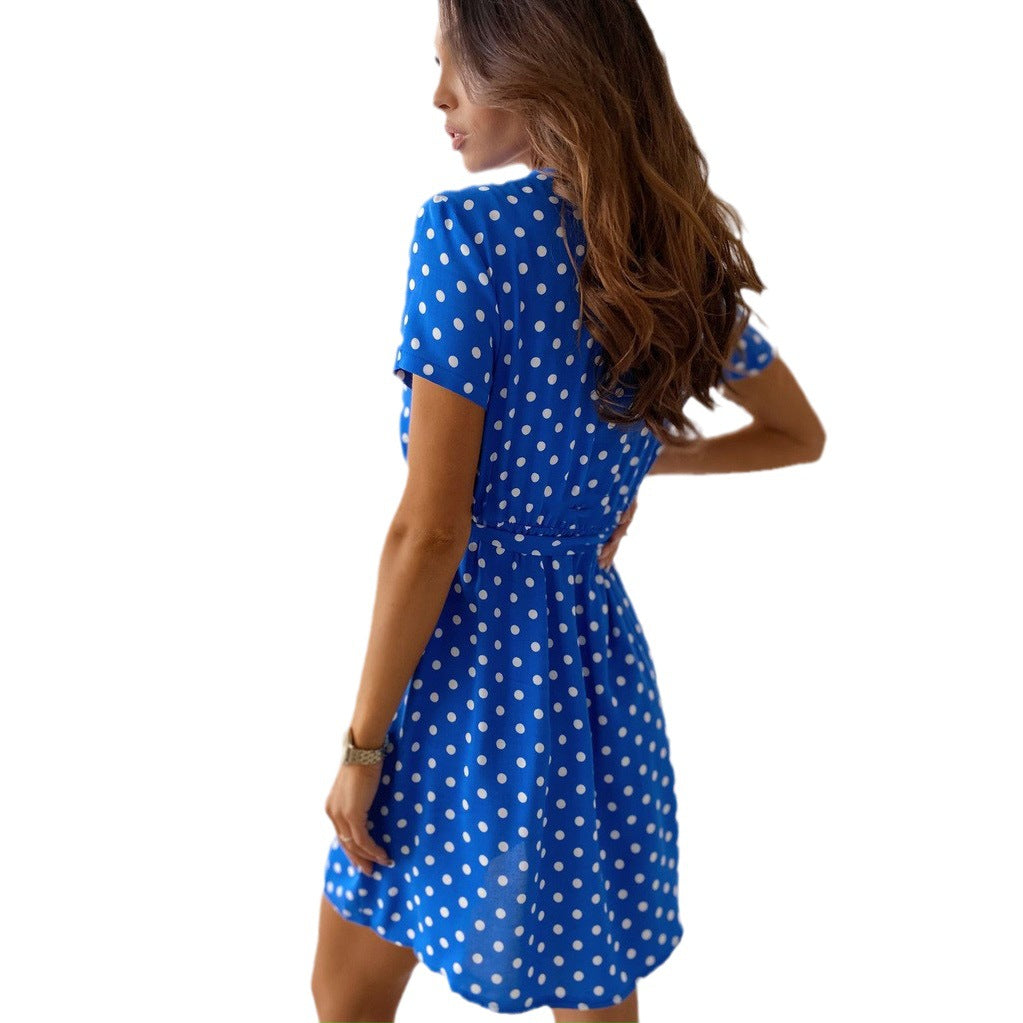 Verspieltes Polka-Dot-Minikleid zum Sommer (5)