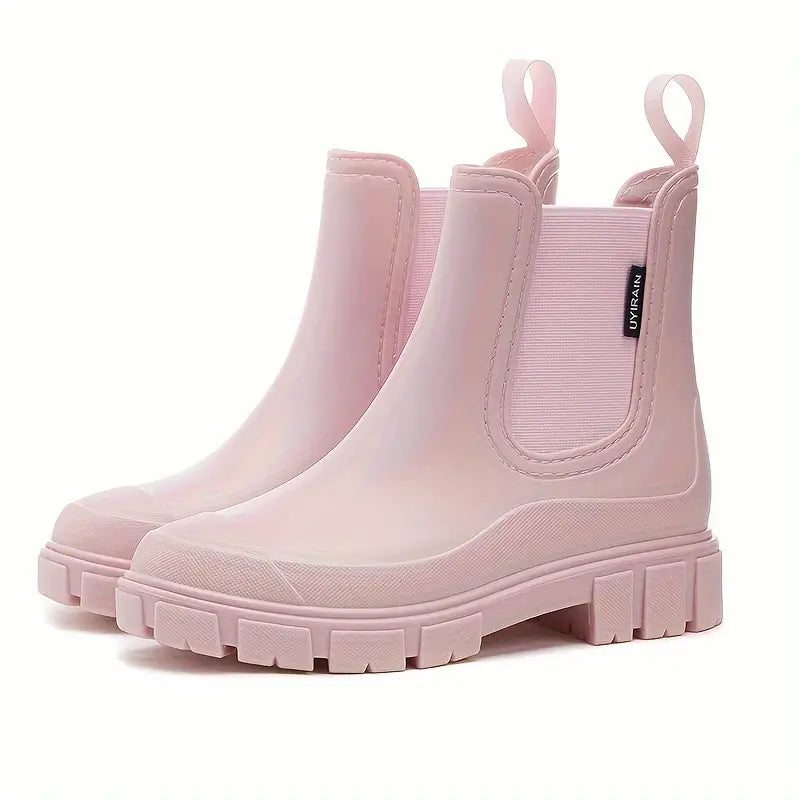 Vielseitige Damen Stiefeletten Chelsea zum Kombinieren in Rosa